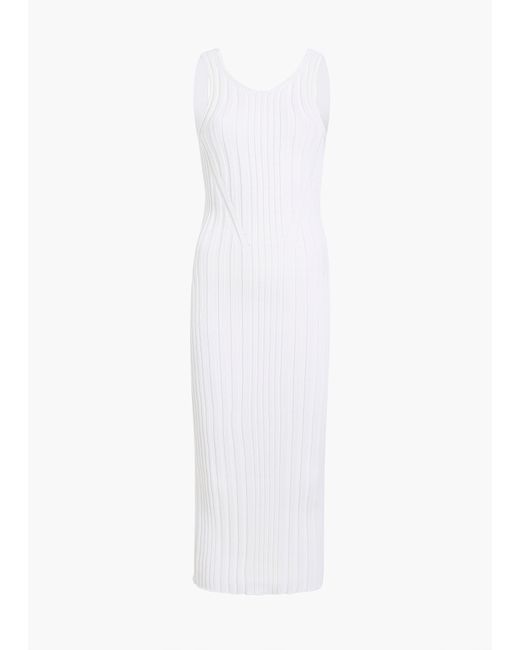Khaite White Ottilie Dress