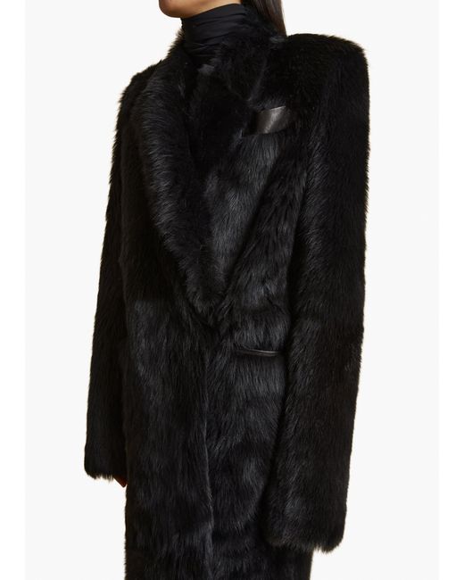 Khaite Black Lolo Shearling Coat