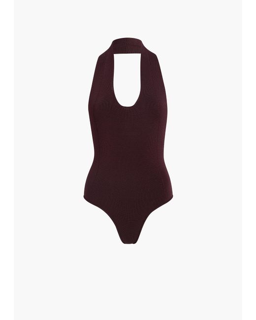 Khaite Purple Toto Bodysuit