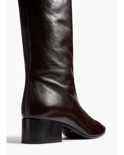 Khaite White Andee Knee-High Boot