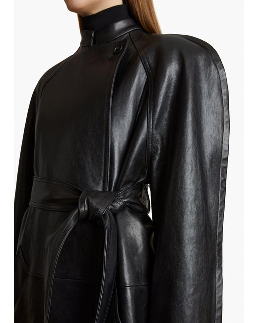 Khaite Black Exclusive Rothen Coat