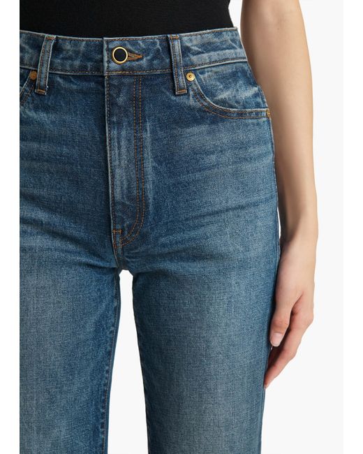 Khaite Blue Danielle Stretch Jean