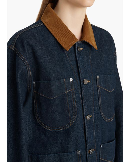 Khaite Blue Wyatt Jacket