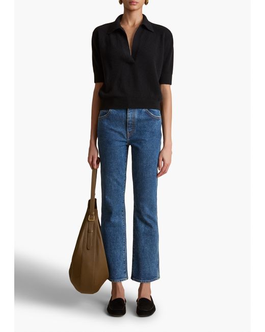 Khaite Blue Vivian Stretch Jean