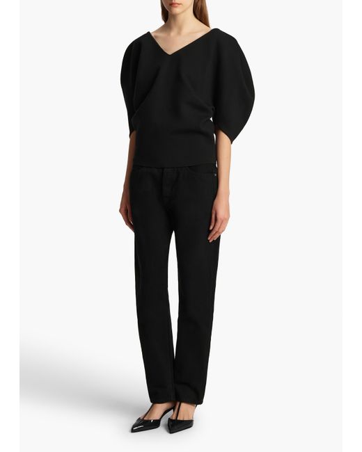 Khaite Black Venus Top