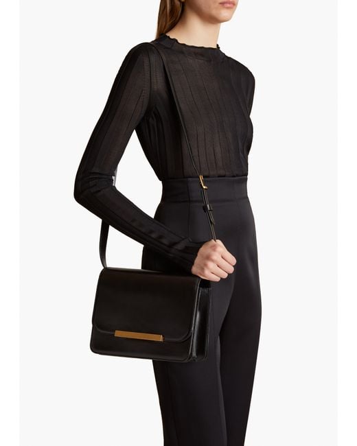 Khaite Black Bridget Crossbody Bag