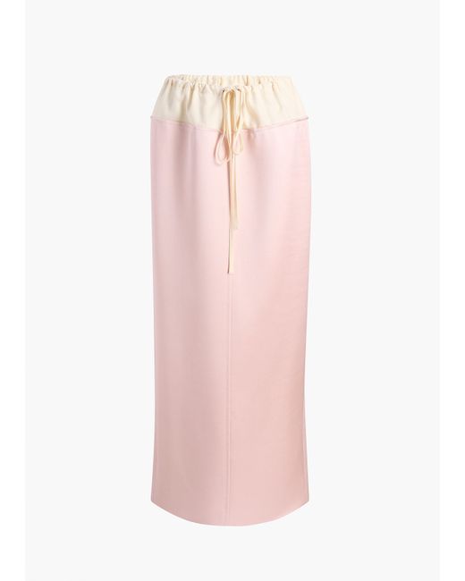 Khaite Pink Chet Skirt