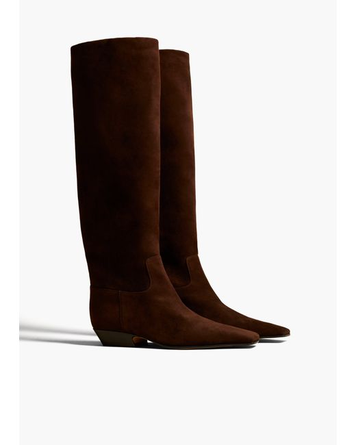 Khaite Brown Marfa Knee-High Boot