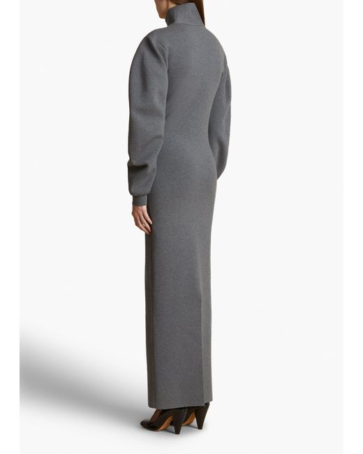 Khaite Gray Storm Dress