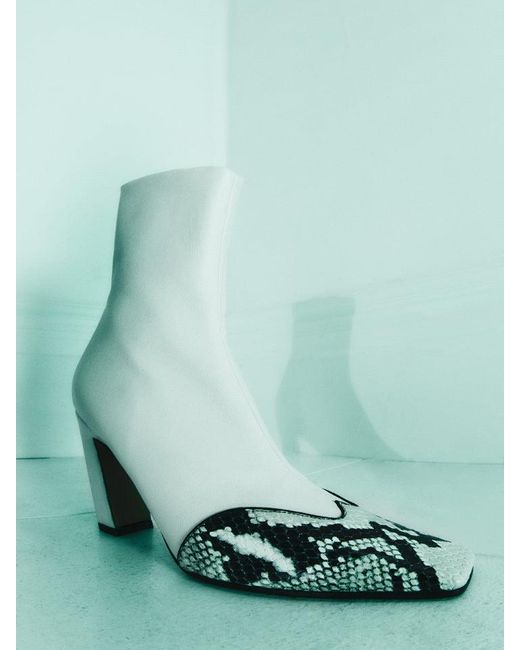 Khaite White Nevada Stretch High Boot