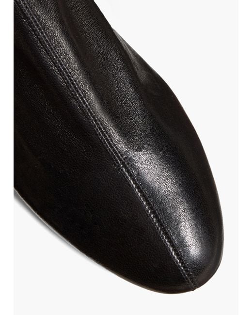 Khaite Black Apollo Flat Ankle Boot