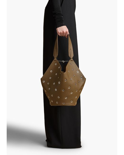 Khaite Brown Exclusive Small Lotus Tote