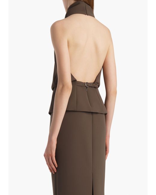 Khaite Brown Rone Top