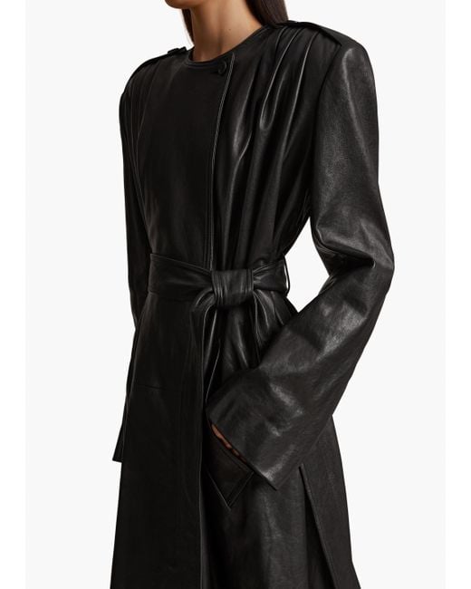 Khaite Black Exclusive Minnler Trench