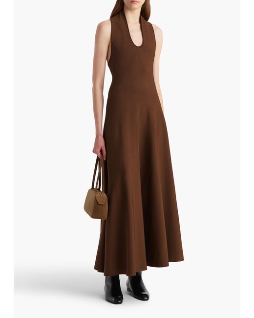 Khaite Brown Melina Dress