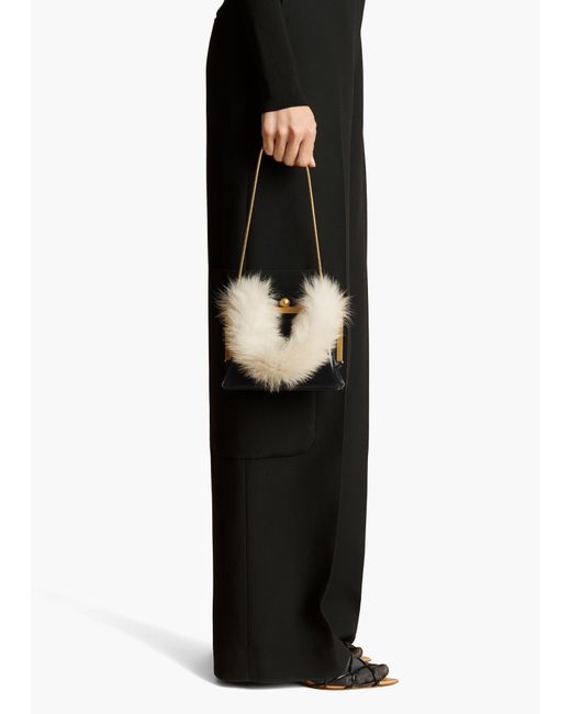Khaite White Small Lilith Evening Bag