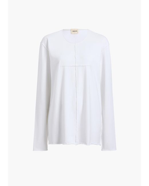 Khaite White Kit Top