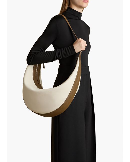 Khaite White Augustina Hobo