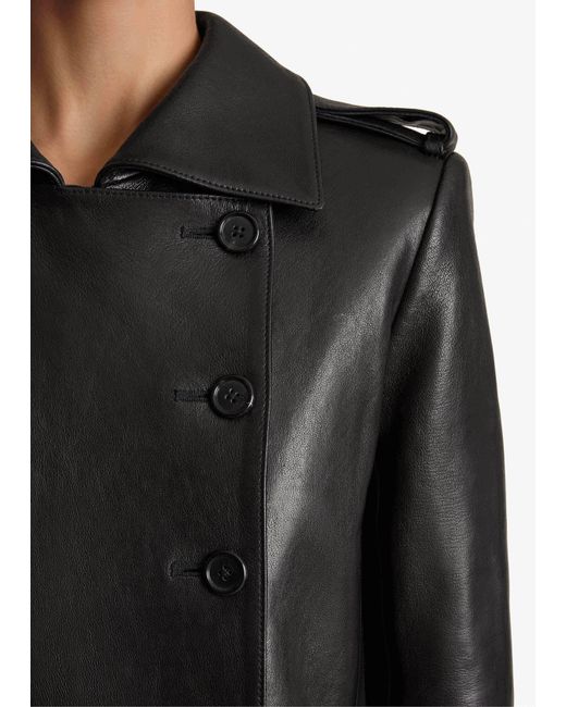 Khaite Black Mallory Coat