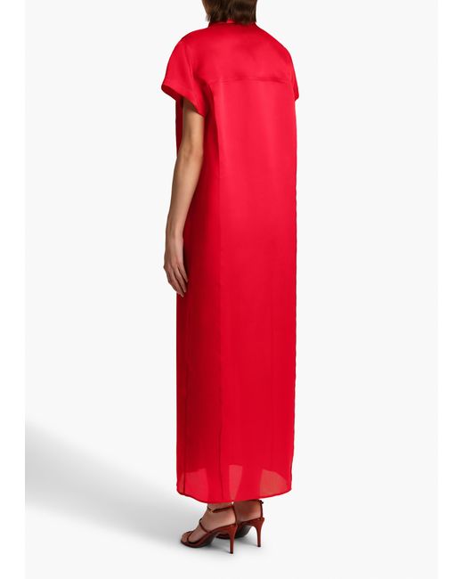 Khaite Red Effy Dress