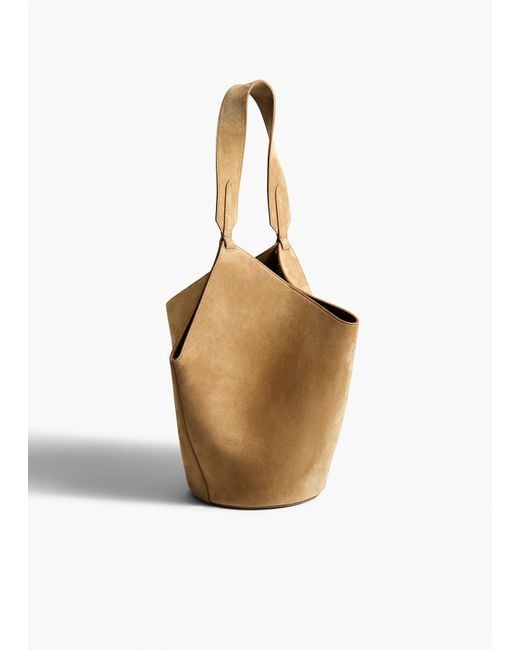Khaite Metallic Small Lotus Tote