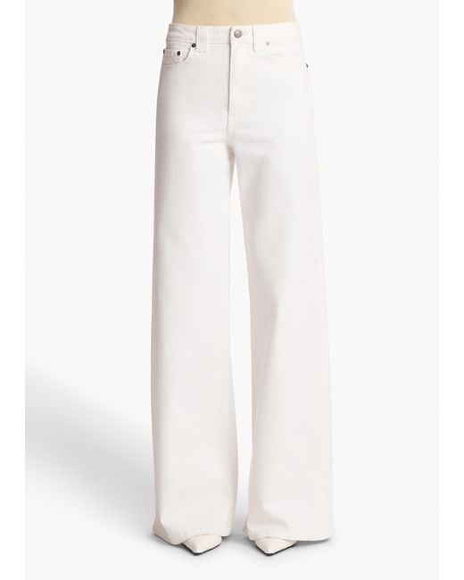 Khaite White Dane Stretch Jean