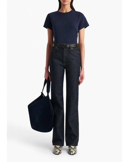 Khaite Blue Danielle Stretch Jean