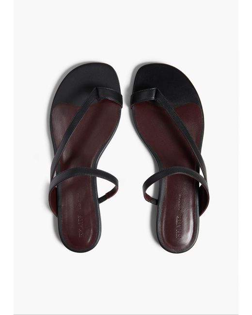 Khaite White Aimee Flat Sandal