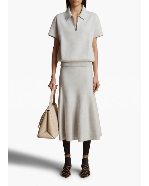 Khaite White Exclusive Gulliame Top