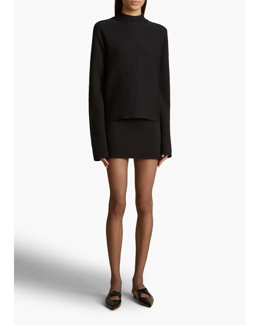 Khaite Black Calliope Top
