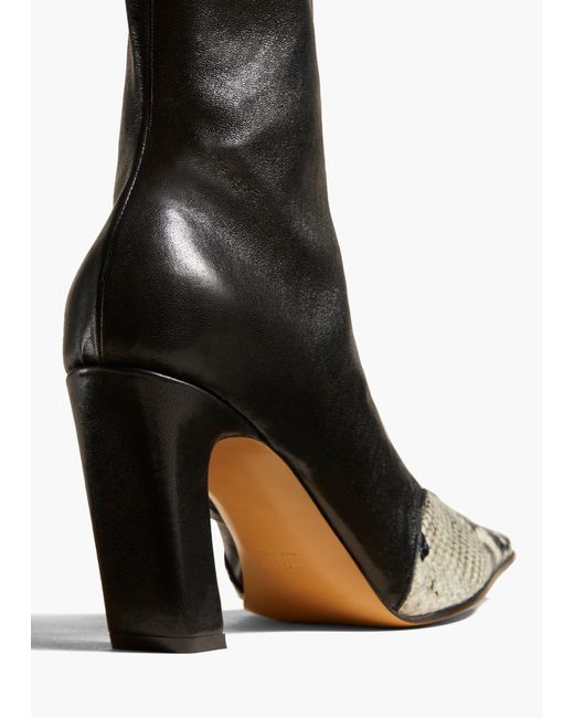 Khaite White Nevada Stretch High Boot