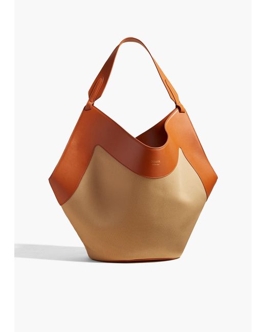 Khaite Brown Exclusive Medium Lotus Tote