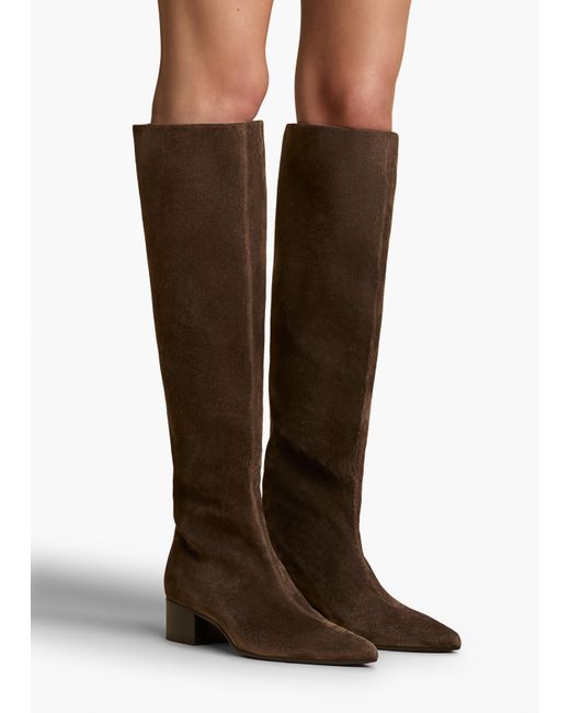 Khaite Brown Andee Knee-High Boot