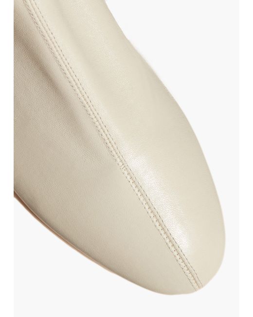 Khaite White Apollo Flat Ankle Boot