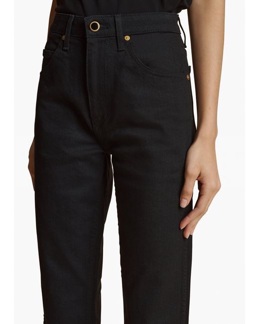 Khaite Black Vivian Stretch Jean