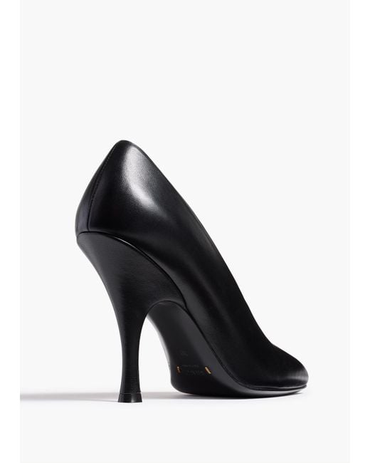 Khaite Black Eva Peep Toe Pump