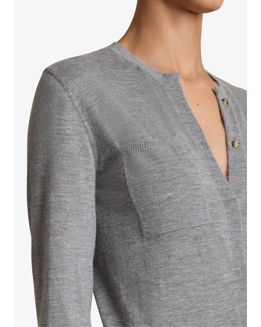 Khaite Gray Lilou Cardigan
