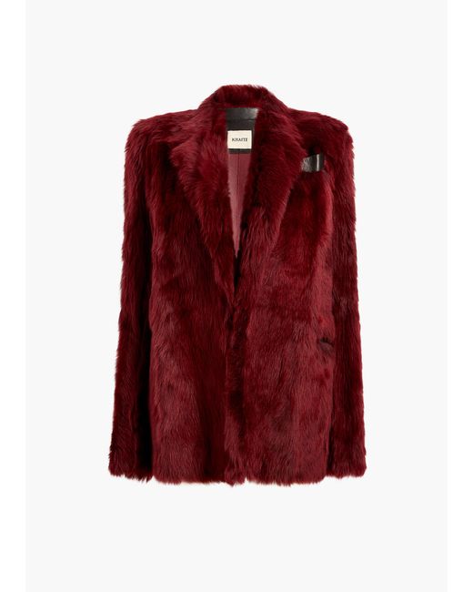 Khaite Red Willow Shearling Jacket