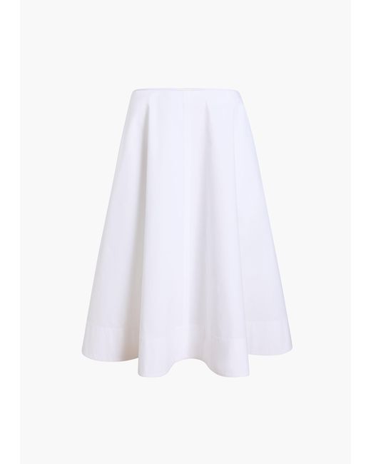 Khaite White Renta Skirt