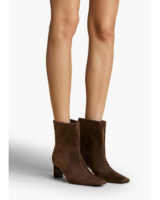 Khaite Brown Ona Ankle Boot