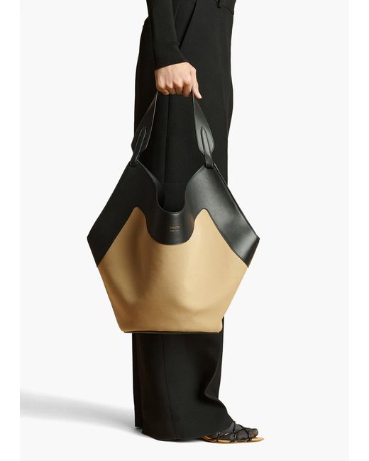 Khaite Black Medium Lotus Tote