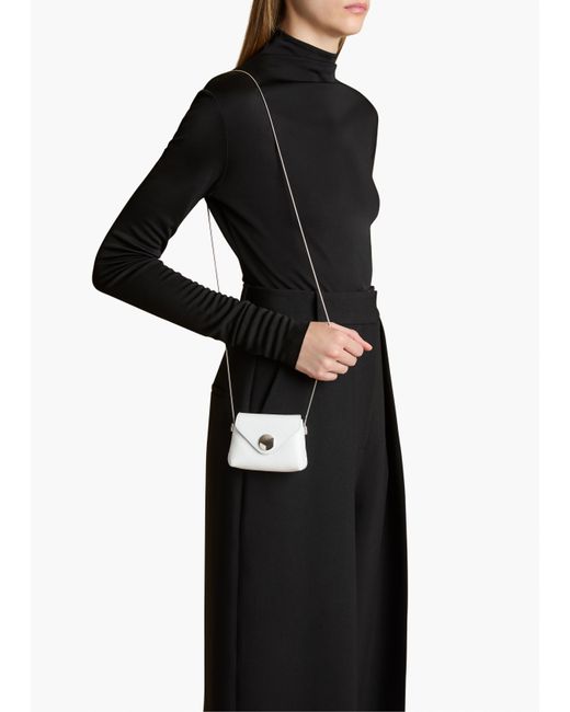 Khaite White Exclusive Nano Bobbi Crossbody Bag