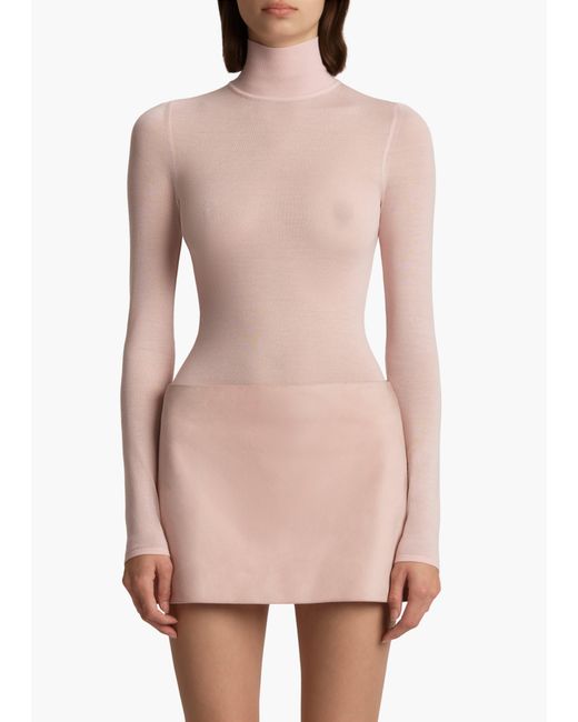 Khaite Pink Iveta Bodysuit