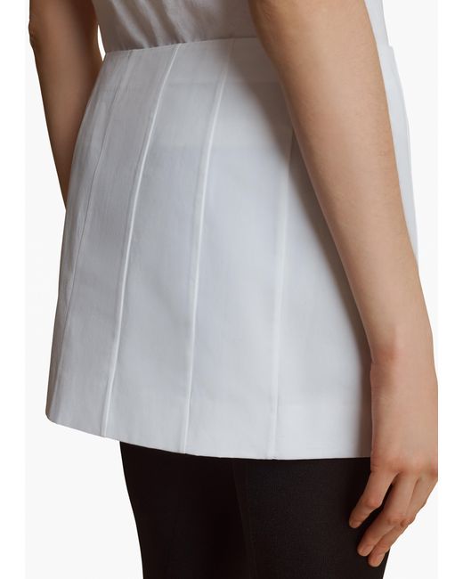 Khaite White Meelar Skirt