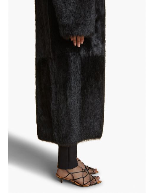 Khaite Black Lolo Shearling Coat
