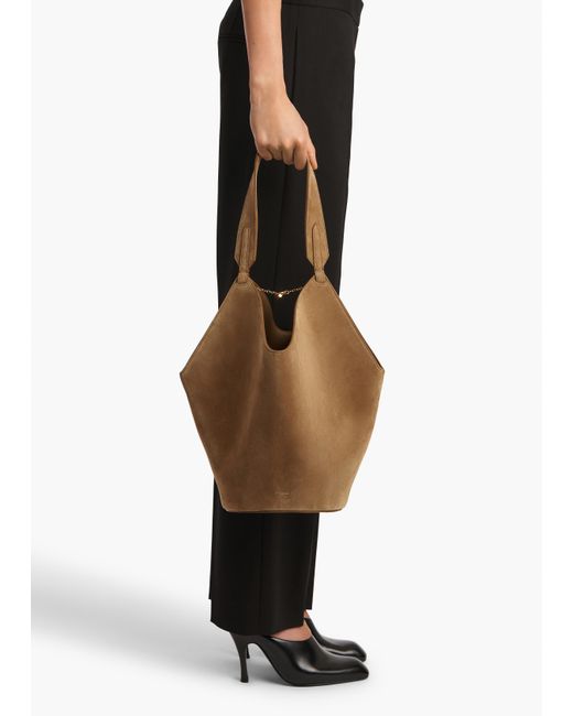 Khaite Metallic Small Lotus Tote