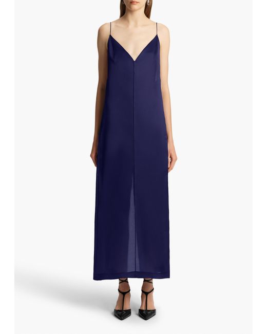 Khaite Blue Tulula Dress