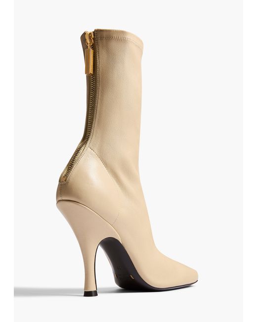 Khaite White Eva Mid Calf Boot