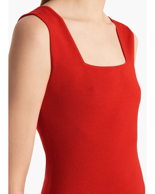 Khaite Red Exclusive Sani Top
