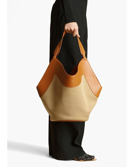 Khaite Brown Exclusive Medium Lotus Tote